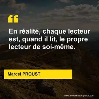 Citation Marcel PROUST