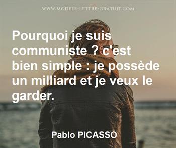 Citation de Pablo PICASSO