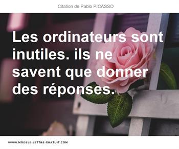 Citations Pablo PICASSO