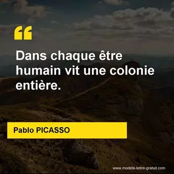 Citation Pablo PICASSO