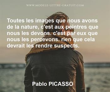 Citation de Pablo PICASSO