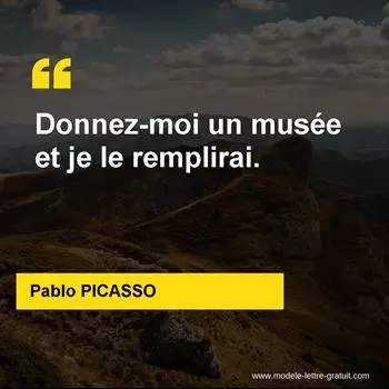 Citation Pablo PICASSO