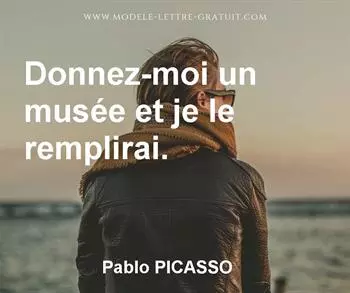 Citation de Pablo PICASSO
