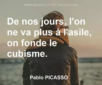 Citation de Pablo PICASSO