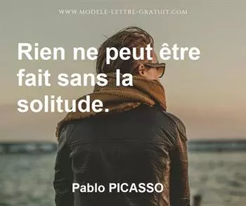 Citation de Pablo PICASSO
