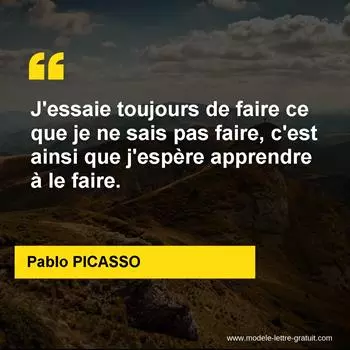 Citation Pablo PICASSO