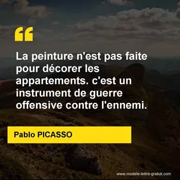Citation Pablo PICASSO