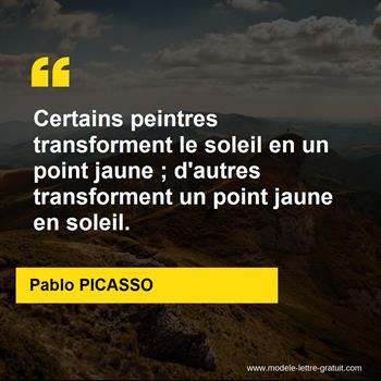 Citations Pablo PICASSO