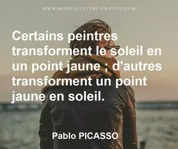 Citation de Pablo PICASSO