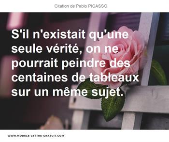 Citations Pablo PICASSO