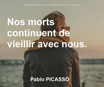 Citation de Pablo PICASSO