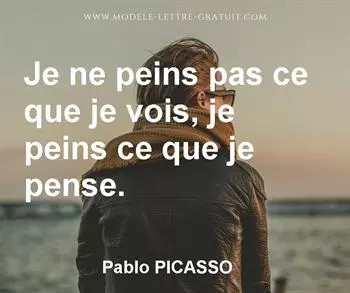 Citation de Pablo PICASSO