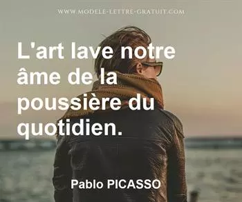 Citation de Pablo PICASSO
