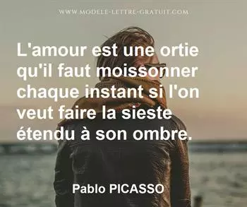 Citation de Pablo PICASSO