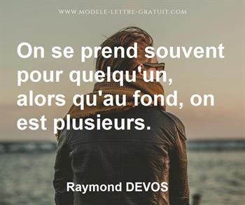 Citation de Raymond DEVOS