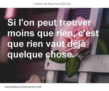Citations Raymond DEVOS