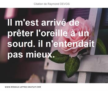 Citations Raymond DEVOS