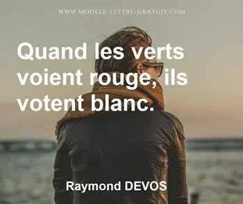 Citation de Raymond DEVOS
