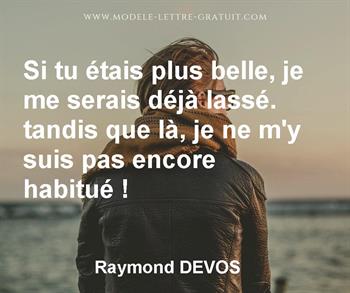 Citation de Raymond DEVOS