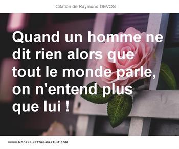 Citations Raymond DEVOS