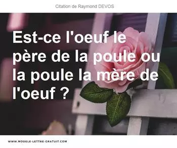 Citations Raymond DEVOS