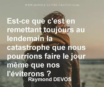 Citation de Raymond DEVOS
