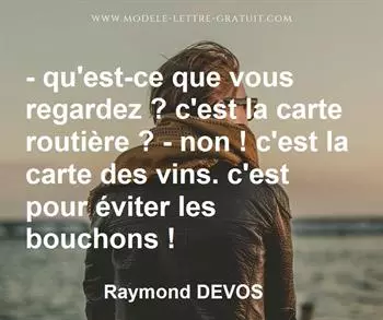 Citation de Raymond DEVOS