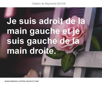 Citations Raymond DEVOS