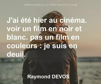 Citation de Raymond DEVOS