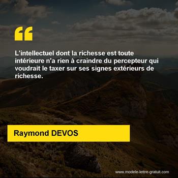 Citation de Raymond DEVOS