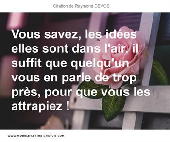 Citations Raymond DEVOS