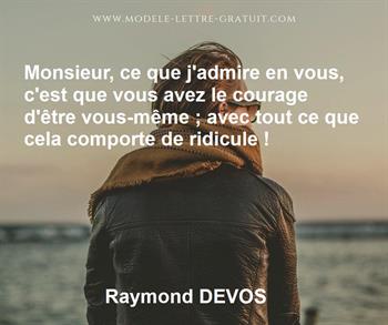 Citation de Raymond DEVOS