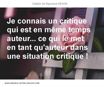 Citations Raymond DEVOS