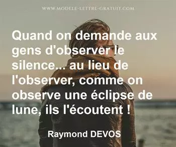 Citation de Raymond DEVOS