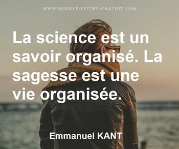 Citation de Emmanuel KANT