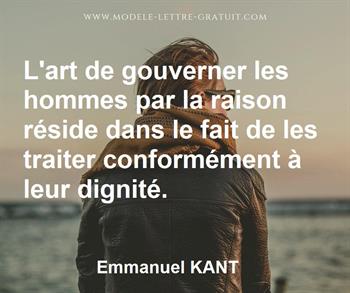 Citation de Emmanuel KANT