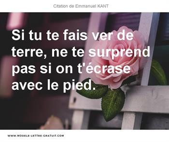 Citations Emmanuel KANT