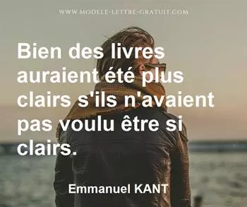 Citation de Emmanuel KANT