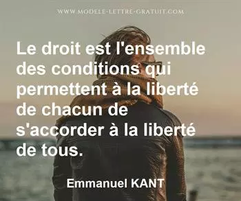 Citation de Emmanuel KANT