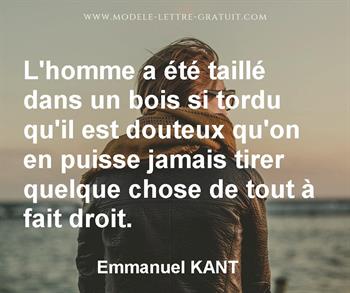 Citation de Emmanuel KANT