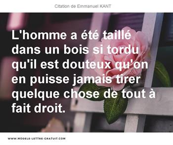 Citations Emmanuel KANT