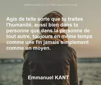 Citation de Emmanuel KANT