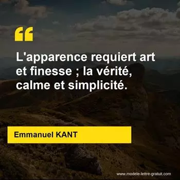 Citation Emmanuel KANT