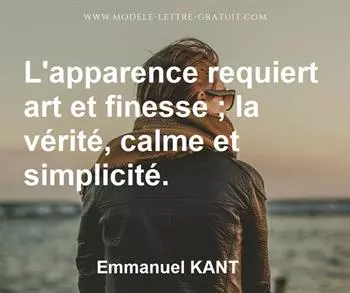 Citation de Emmanuel KANT