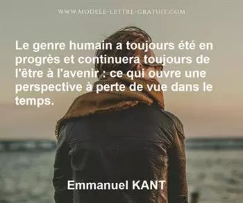 Citation de Emmanuel KANT