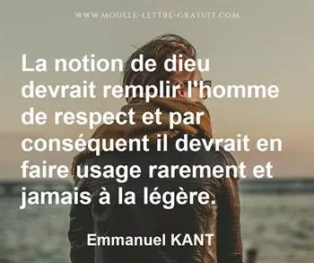 Citation de Emmanuel KANT