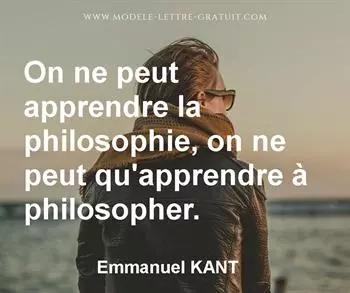 Citation de Emmanuel KANT