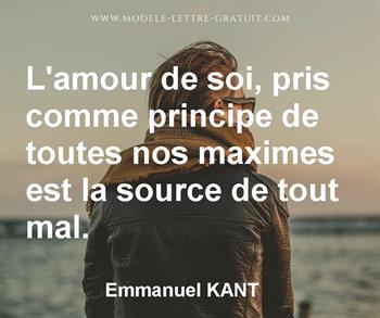 Citation de Emmanuel KANT