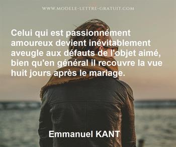 Citation de Emmanuel KANT