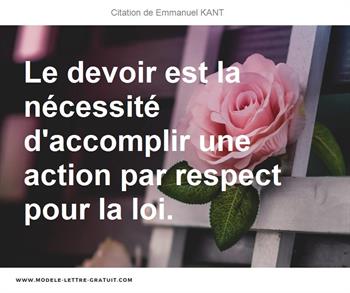 Citations Emmanuel KANT